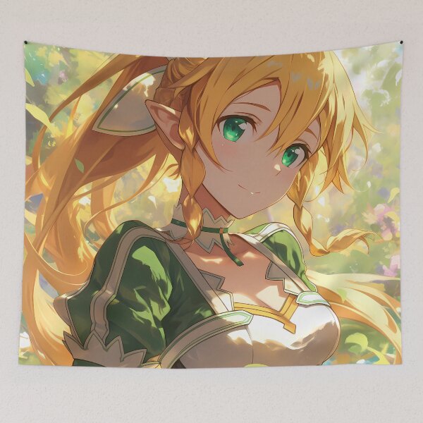 Aperçu de l'œuvre Leafa Sword Art Online Anime Forêt Verte Elfe Archer créée et vendue par earlobejerk.