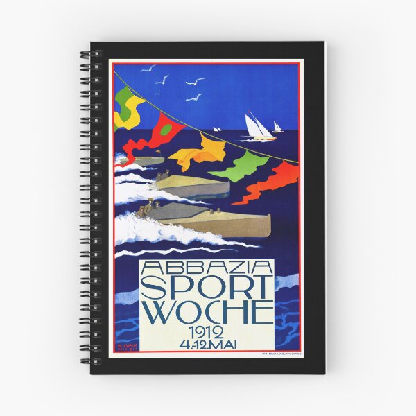 Item preview, Art Nouveau Poster | Abbazia Sports Week 1912 | Vintage Croatia Travel Art | Opatija Coastal Town | Early 20th Century Design designed and sold by artofuniverse.