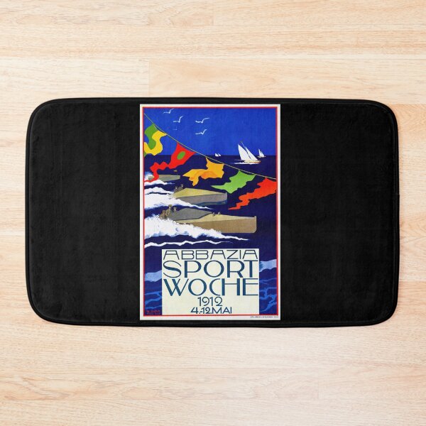 Item preview, Art Nouveau Poster | Abbazia Sports Week 1912 | Vintage Croatia Travel Art | Opatija Coastal Town | Early 20th Century Design designed and sold by artofuniverse.
