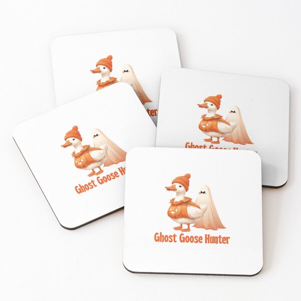 Item preview, Ghost Goose Hunter – Spooky Halloween Art Print designed and sold by GoxyVision.