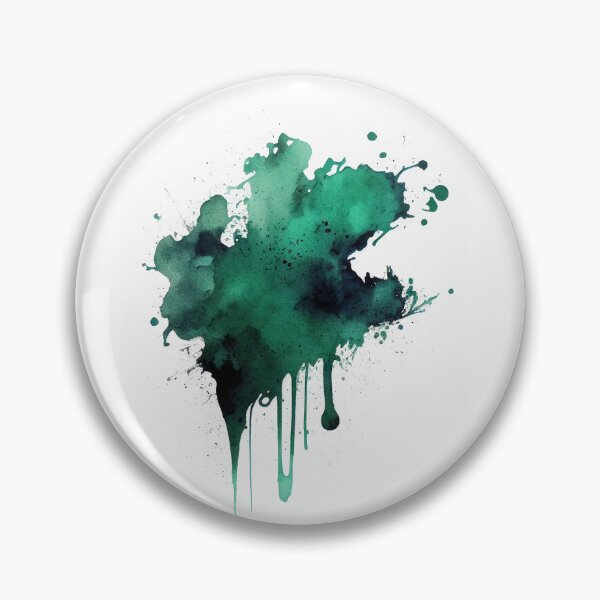Item preview, Green ink stain on white background designed and sold by MiraCleAI.
