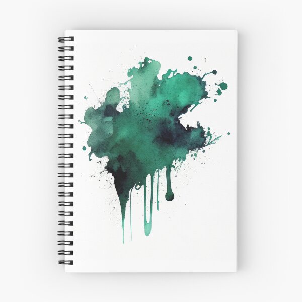 Item preview, Green ink stain on white background designed and sold by MiraCleAI.