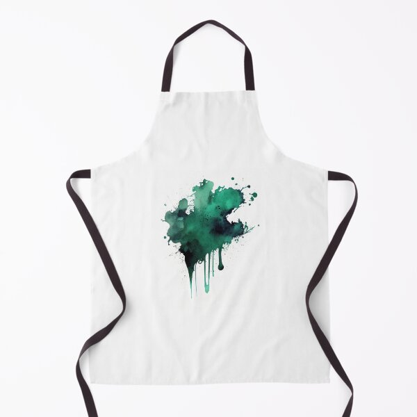 Item preview, Green ink stain on white background designed and sold by MiraCleAI.
