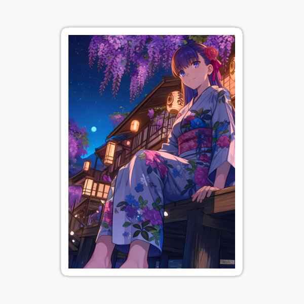 Artikel-Vorschau von Sakura Matou Yukata Nacht Fate Stay Night Anime, designt und verkauft von earlobejerk.