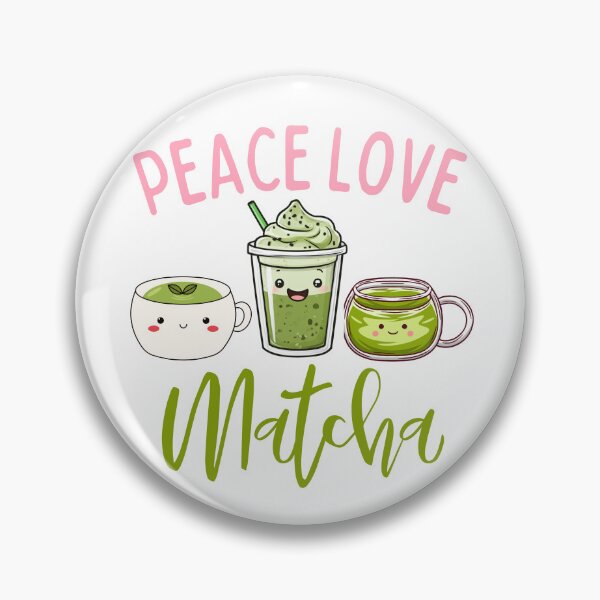 Item preview, Kawaii Matcha Green Tea Peace Love Matcha  designed and sold by thebest-2studio.