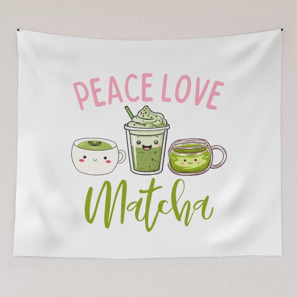 Item preview, Kawaii Matcha Green Tea Peace Love Matcha  designed and sold by thebest-2studio.