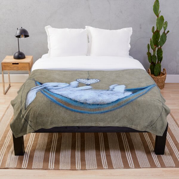 Item preview, Rabbit/bunny in a hammock designed and sold by Splash Rabbit .