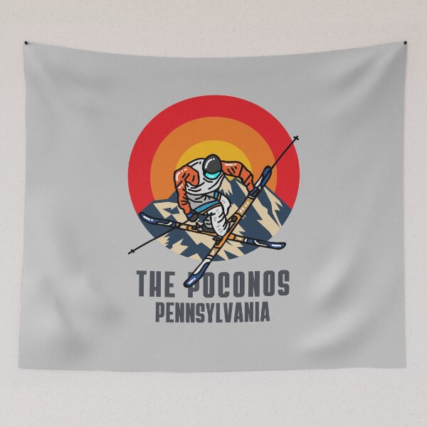 Item preview, The Poconos Pennsylvania USA Ski Resort Skiing Souvenir designed and sold by sydney-syder.