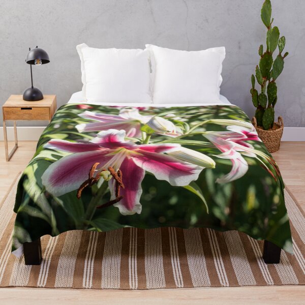 Item preview, Sunshiny Stargazer Lilies Garden Superbloom designed and sold by Georgia Mizuleva.