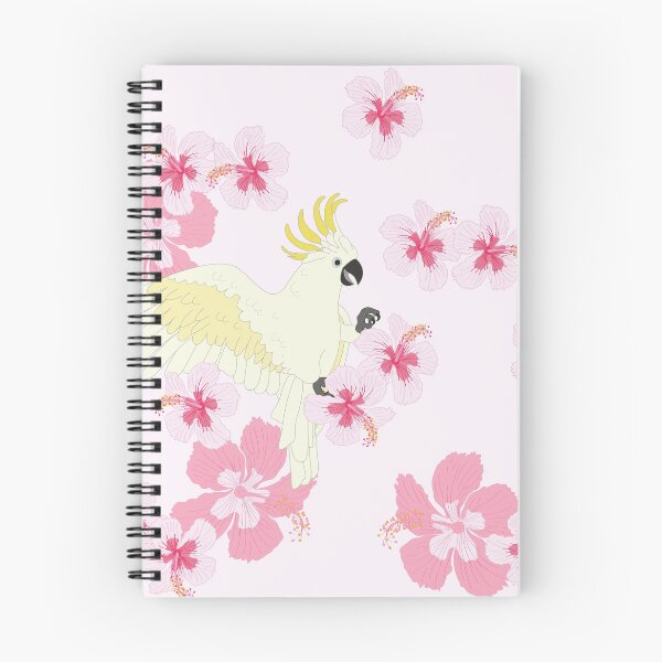 Item preview, Cockatoo Pale Pink Hibiscus Bliss  designed and sold by TraceyHayesArt.