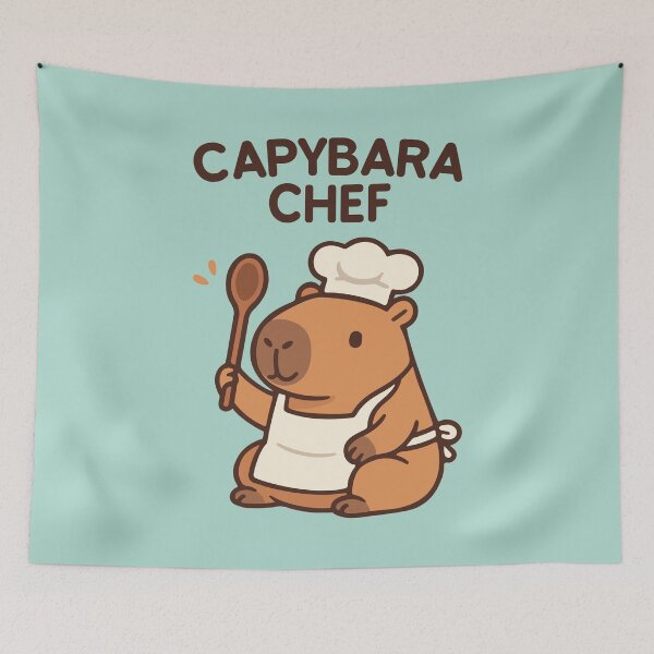 Item preview, Capybara chef designed and sold by RatArt Designs.