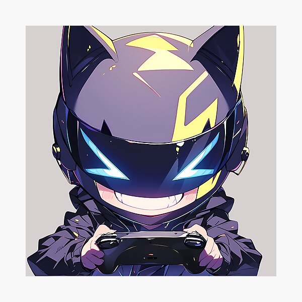 Aperçu de l'œuvre Casque élégant et cool Celty Durarara Chibi Manette Gameplay Anime créée et vendue par earlobejerk.