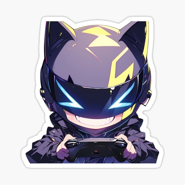 Aperçu de l'œuvre Casque élégant et cool Celty Durarara Chibi Manette Gameplay Anime créée et vendue par earlobejerk.