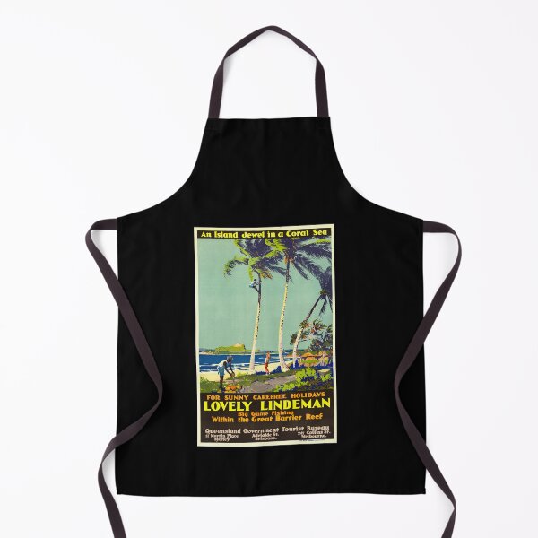 Item preview, Vintage Lindeman Island Travel Poster | Mid-Century Whitsunday Art | Tropical Paradise Decor | Great Barrier Reef Adventure Print designed and sold by artofuniverse.