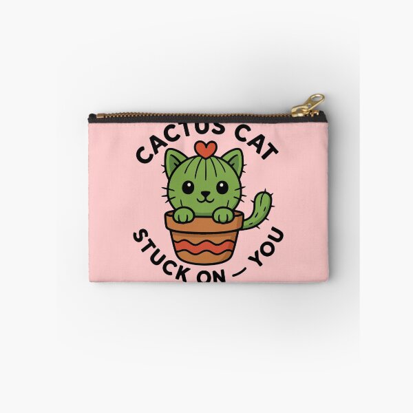 Item preview, Cactus Cat Stuck On You Kawaii Pun designed and sold by graphicnew.