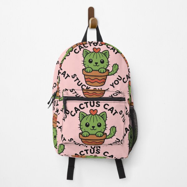 Item preview, Cactus Cat Stuck On You Kawaii Pun designed and sold by graphicnew.