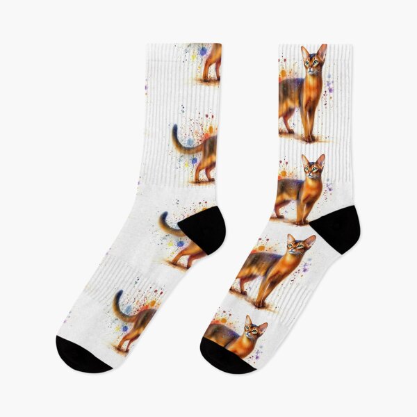 Item preview, Abyssinian cat in watercolor designed and sold by paulrommer.