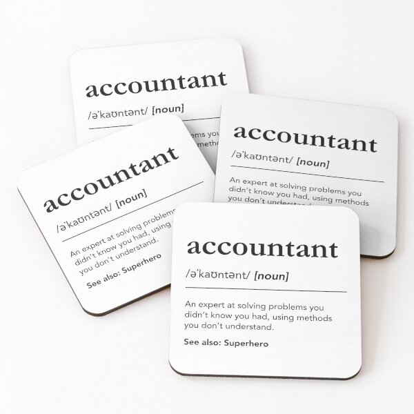 Aperçu de l'œuvre Définition de comptable amusant, CPA, cadeau de comptable créée et vendue par lagunaklein.