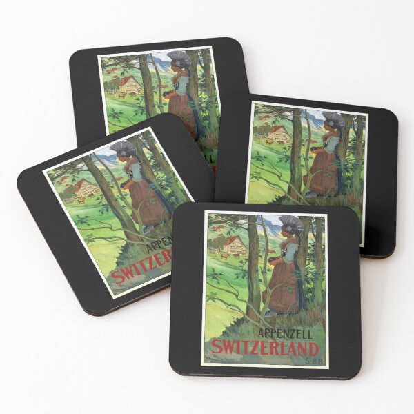Item preview, Vintage Appenzell Travel Poster | Art Nouveau Style | Swiss Tourism Art | Mid-20th Century Print | Cultural Heritage Decor designed and sold by artofuniverse.