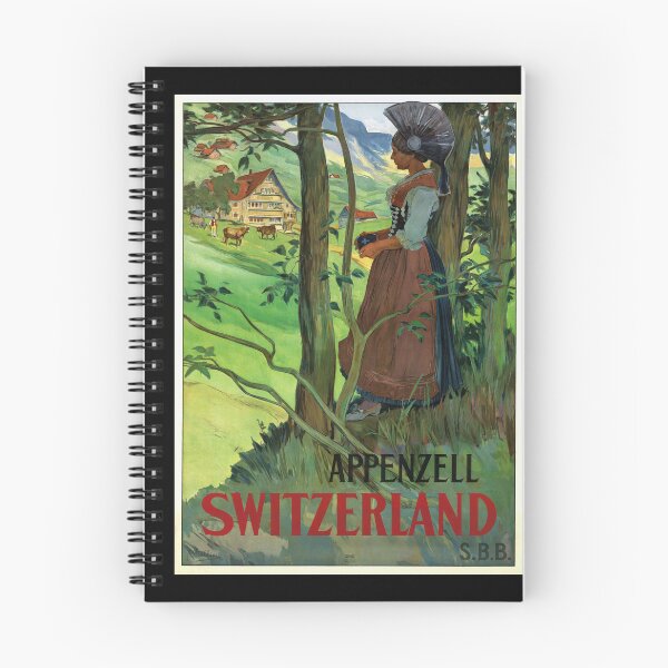 Item preview, Vintage Appenzell Travel Poster | Art Nouveau Style | Swiss Tourism Art | Mid-20th Century Print | Cultural Heritage Decor designed and sold by artofuniverse.