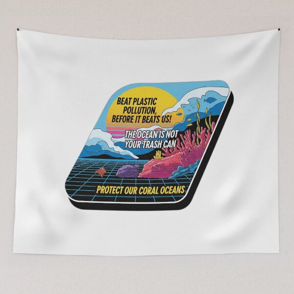 Item preview, Retro 80s Style Graphic for Ocean Protection designed and sold by ART-POD-PL.