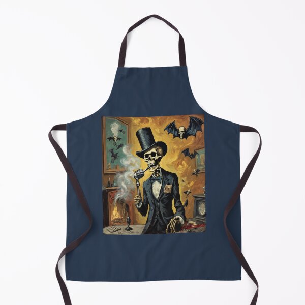 Item preview,  "Gothic Cabaret Serenade: Elegantly Dressed Skeleton in Surreal Setting" designed and sold by Artisticanvas.
