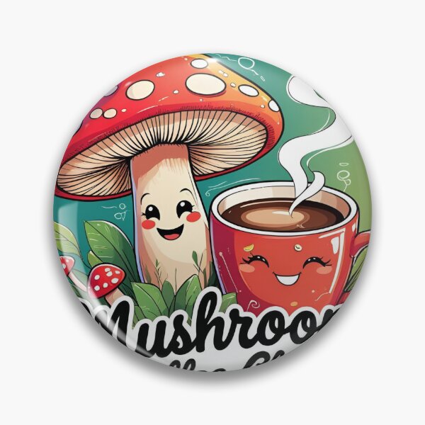 Item preview, Mushroom Coffee Club – Minimal Coffee Art designed and sold by ASKprints.