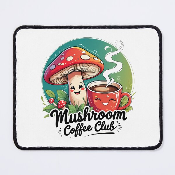 Item preview, Mushroom Coffee Club – Minimal Coffee Art designed and sold by ASKprints.