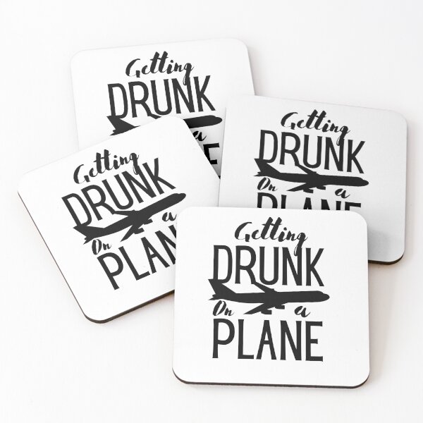 Item preview, Getting Drunk On a Plane, Funny Airplane designed and sold by faridman.