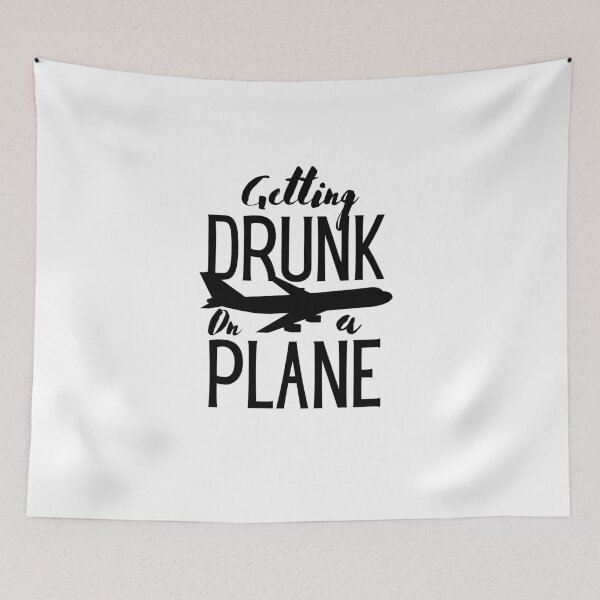 Item preview, Getting Drunk On a Plane, Funny Airplane designed and sold by faridman.