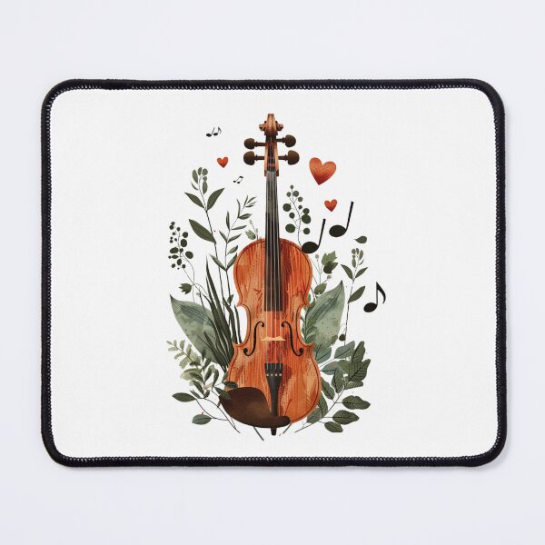 Item preview, Violin Nature Symphony – Botanical Music Art designed and sold by ArtPompon.