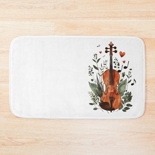 Item preview, Violin Nature Symphony – Botanical Music Art designed and sold by ArtPompon.