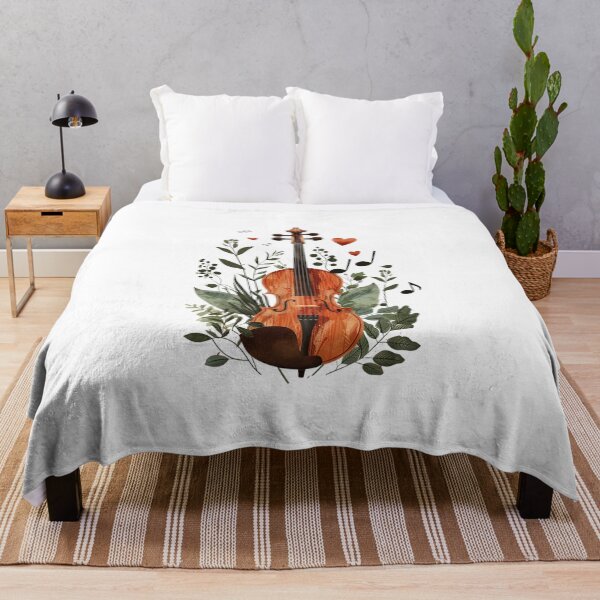 Item preview, Violin Nature Symphony – Botanical Music Art designed and sold by ArtPompon.