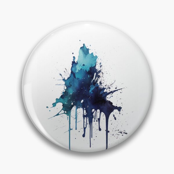 Item preview, Blue ink stain on white background designed and sold by MiraCleAI.