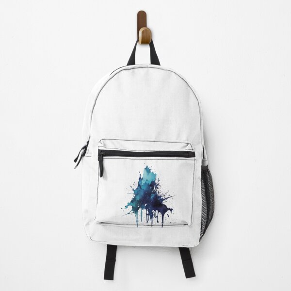 Item preview, Blue ink stain on white background designed and sold by MiraCleAI.