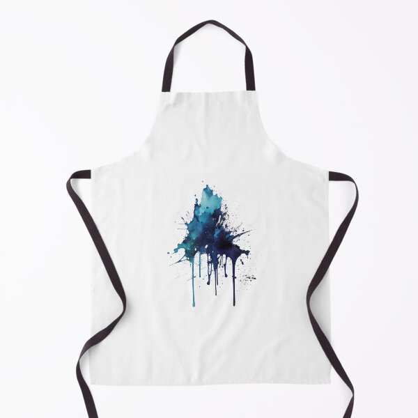 Item preview, Blue ink stain on white background designed and sold by MiraCleAI.