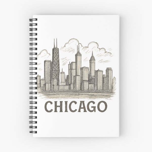 Item preview, Skyline Chicago sketch designed and sold by AndrewWorld.
