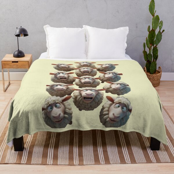 Item preview, Curious Sheep Looking Up – Whimsical Cartoon Design designed and sold by ArghavanMardani.
