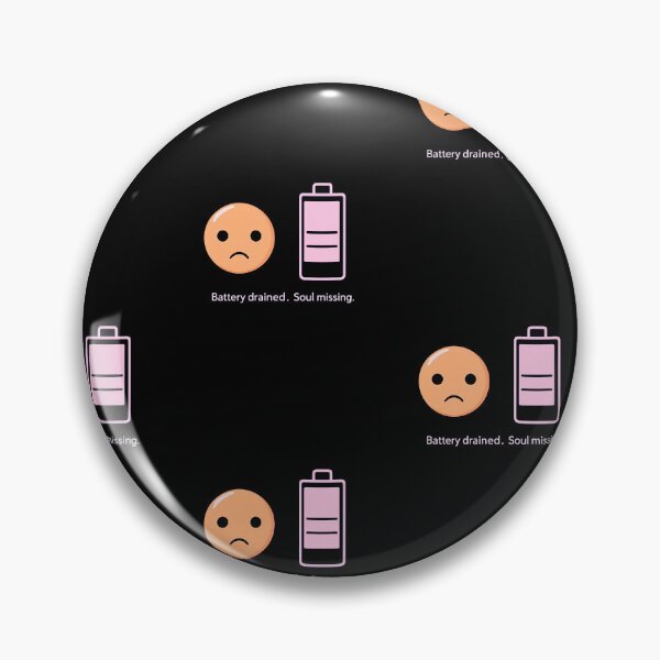 Item preview, There is a sad face next to a battery with a sad face designed and sold by cafegrafis.
