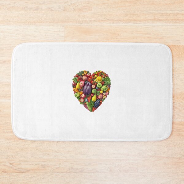 Item preview, Heart made of fruits and vegetables isolated  designed and sold by MiraCleAI.