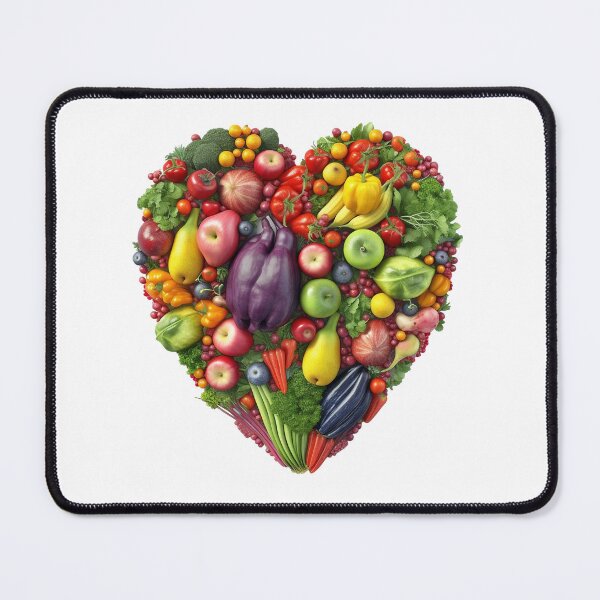Item preview, Heart made of fruits and vegetables isolated  designed and sold by MiraCleAI.