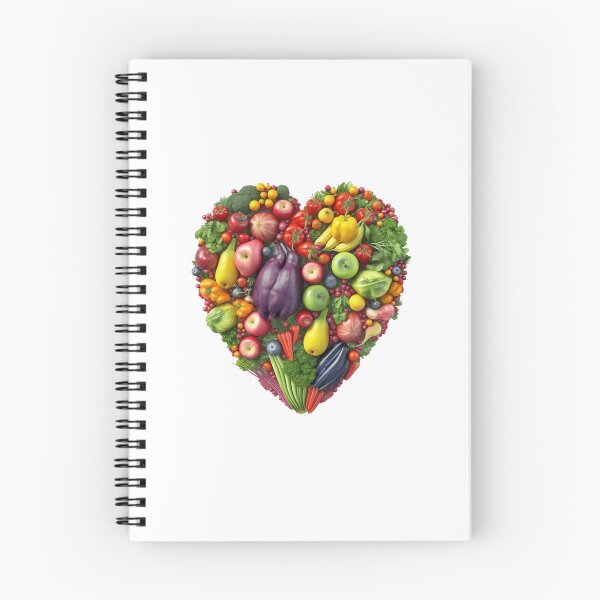 Item preview, Heart made of fruits and vegetables isolated  designed and sold by MiraCleAI.