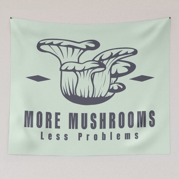 Item preview, More Mushrooms, Less Problems. designed and sold by Milena R..