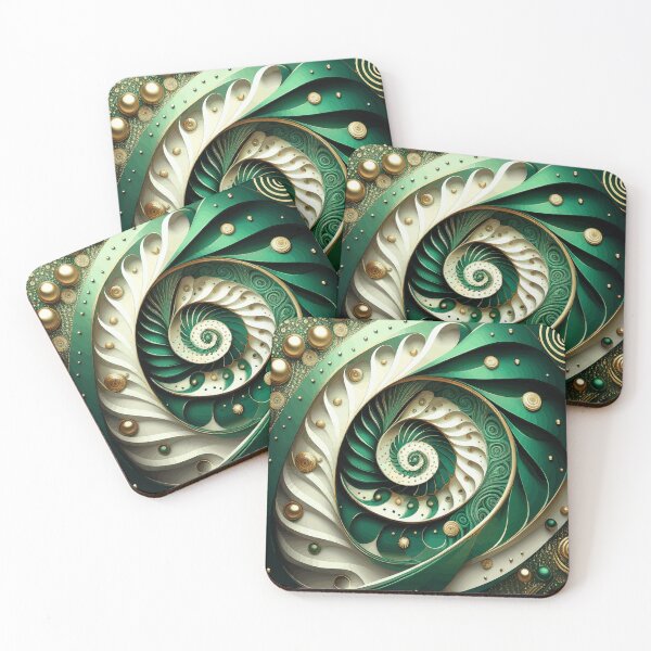 Item preview, Colorful Abstract Fibonacci Art 56 designed and sold by Vicky Brago-Mitchell®.