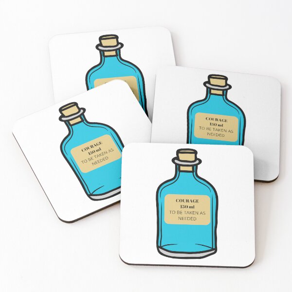 Item preview, Courage in a Bottle – Take as Needed – Funny Motivational Design designed and sold by Teenomix.