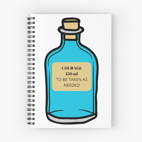 Item preview, Courage in a Bottle – Take as Needed – Funny Motivational Design designed and sold by Teenomix.