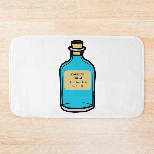 Item preview, Courage in a Bottle – Take as Needed – Funny Motivational Design designed and sold by Teenomix.