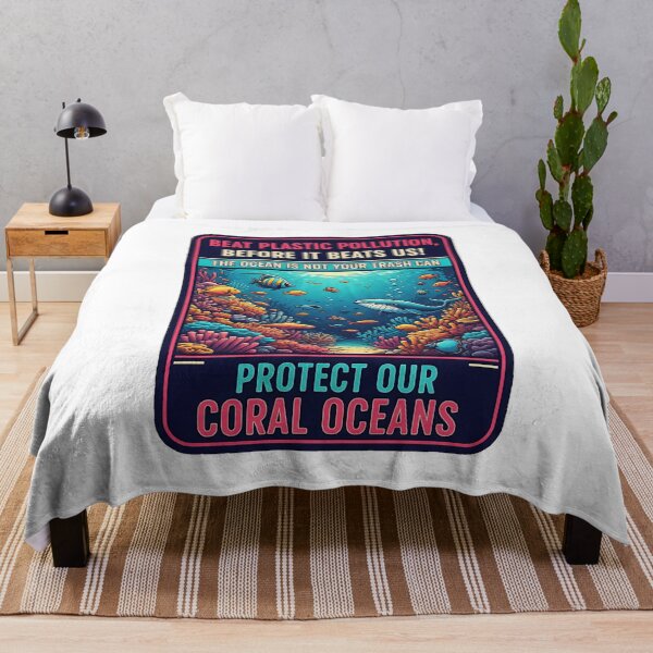 Item preview, Retro 80s Graphic | Ocean and Coral Reef Protection designed and sold by ART-POD-PL.