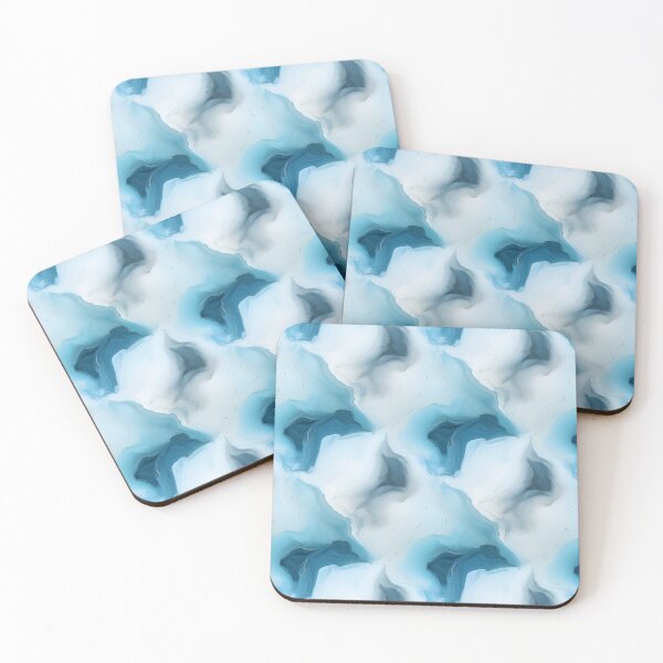 Item preview, Blue and white paint stains texture  designed and sold by MiraCleAI.