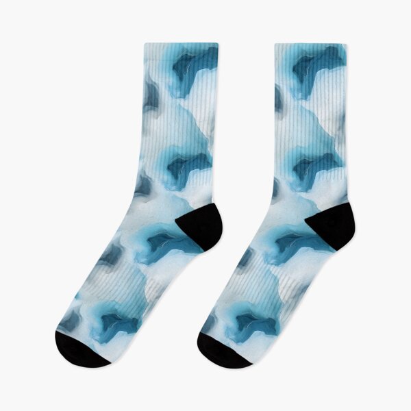 Item preview, Blue and white paint stains texture  designed and sold by MiraCleAI.